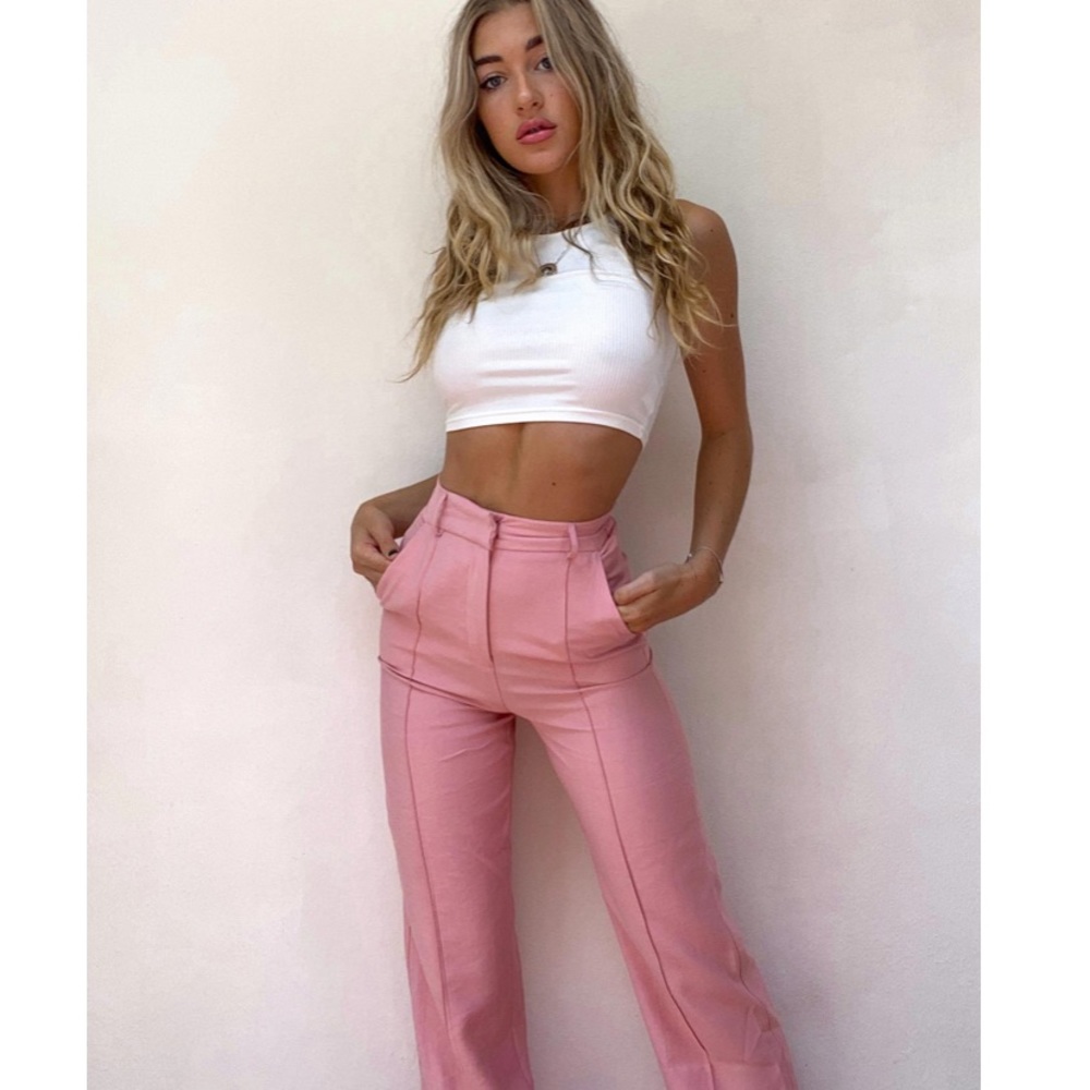 Princess Polly Kirstyn pink pants NWT!
